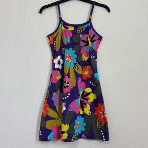 Circo big girls kids Purple and Pink Colorful Floral pullover Dress